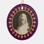 Lilien-Foto-Rahmen Keramikornament (Links)