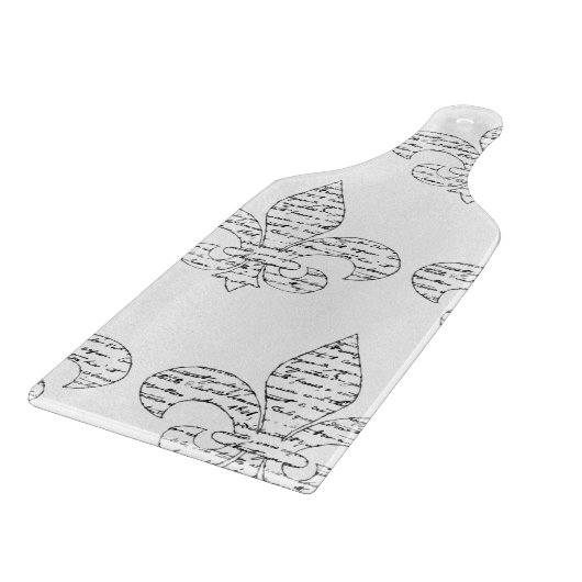 Lilien-Franzose-Skript Schneidebrett (Ecke)