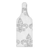 Lilien-Franzose-Skript Schneidebrett (Vorderseite)