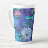 Lilien für Latte und Wasser Milchtasse (Linke Ecke)