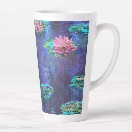 Lilien für Latte und Wasser Milchtasse (Rechts)