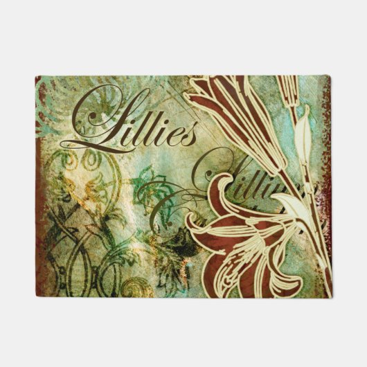 Lilien Fußmatte (Vorderseite)
