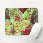 Lilien-Garten Mouspad Mousepad (Mit Mouse)
