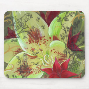 Lilien-Garten Mouspad Mousepad