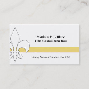 Lilien-gelbe Streifen-Geschäfts-Karte Visitenkarte