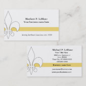 Lilien-gelbe Streifen-Geschäfts-Karte Visitenkarte (Vorne/Hinten)