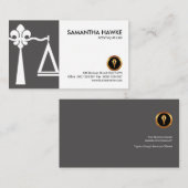 Lilien-Gerechtigkeit stuft weiße Abdeckung ein Visitenkarte (Vorne/Hinten)