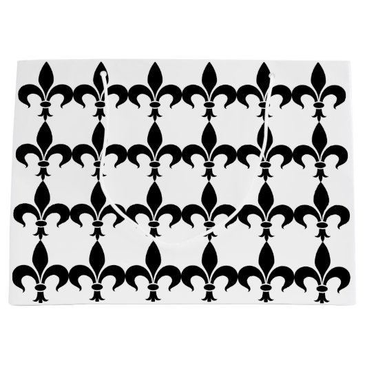 Lilien-Geschenk-Tasche Paris französische Große Geschenktüte (Vorderseite)