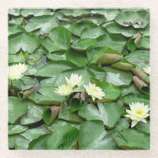 Lilien Glasuntersetzer (Vorderseite)