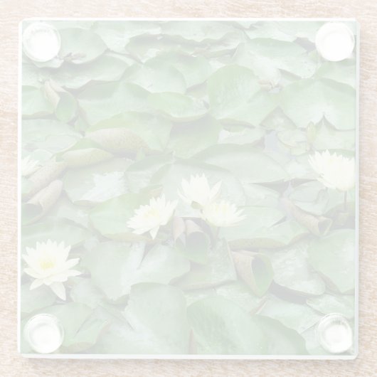 Lilien Glasuntersetzer (Rückseite)