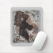 Lilien-großer Däne Mousepad (Mit Mouse)