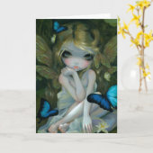 "Lilien-" Gruß-Karte Karte (Gelbe Blume)