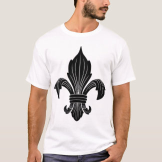 Lilien-Hahnentrittmuster-Shirt T-Shirt