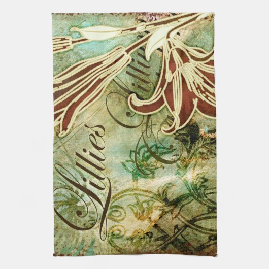 Lilien Handtuch (Vertikal)