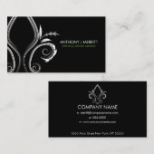 Lilien-Ikonen-Geschäfts-Karte Visitenkarte (Vorne/Hinten)