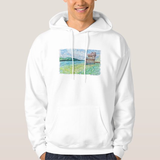 Lilien im See Hoodie (Vorderseite)