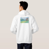 Lilien im See Hoodie (Schwarz voll)