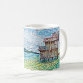 Lilien im See Kaffeetasse (VorderseiteRechts)