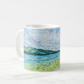 Lilien im See Kaffeetasse (Vorderseite Links)