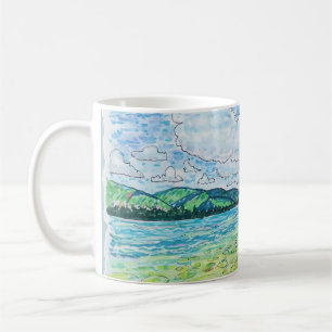 Lilien im See Kaffeetasse