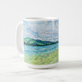 Lilien im See Kaffeetasse (Vorderseite Links)