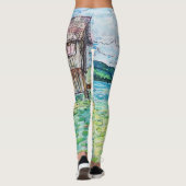 Lilien im See Leggings (Rückseite)