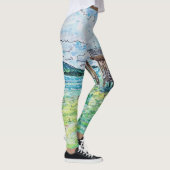 Lilien im See Leggings (Rechts)