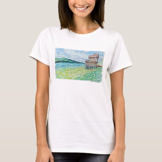Lilien im See T-Shirt (Vorderseite)