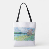 Lilien im See Tasche (Rückseite)