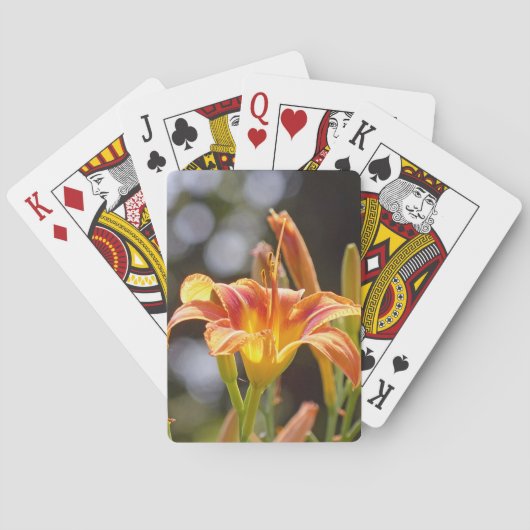 Lilien in der Sonne Spielkarten (Rückseite)