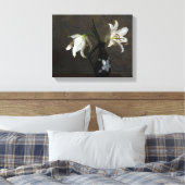 Lilien in einem vasumhüllten Leinwand (Insitu (Schlafzimmer))