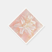 Lilien in rosa Fantasie Serviette (Ecke)