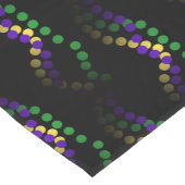 Lilien-Karneval bördelt schwarzen Tabellen-Läufer Kurzer Tischläufer (Ecke)