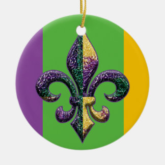 Lilien-Karnevalperlen Keramik Ornament