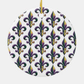 Lilien-Karnevalperlen Keramik Ornament (Hinten)