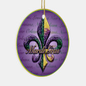 Lilien-Karnevalperlen Keramikornament (Rechts)