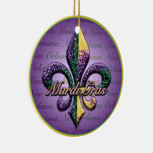 Lilien-Karnevalperlen Keramikornament (Rechts)