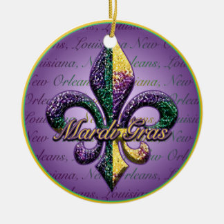 Lilien-Karnevalperlen Keramikornament