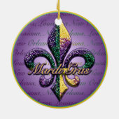 Lilien-Karnevalperlen Keramikornament (Hinten)