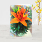 Lilien Karte (Gelbe Blume)