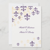 Lilien-Kaskaden-informelle Hochzeit 1 Einladung (Rückseite)