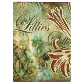 Lilien Klemmbrett (Rückseite)