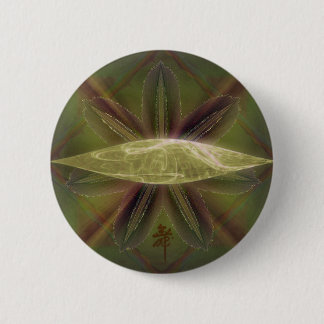 Lilien-Kokon-Nest-abstrakte Kunst Button