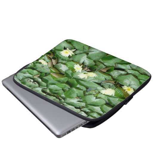 Lilien Laptopschutzhülle (Vorne Knopf)