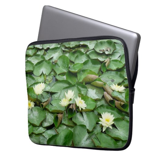 Lilien Laptopschutzhülle (Vorderseite Links)