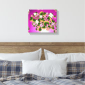 Lilien Leinwanddruck (Insitu (Schlafzimmer))