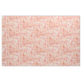 LILIEN-LUST Pfirsich-Painterly Blumen Stoff (Yard (91,4 cm))