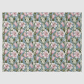 Lilien, Maiglöckchen-Tulpen-Blumenmuster Seidenpapier (Vorderseite)