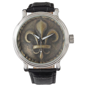Lilien-Medaillon Armbanduhr