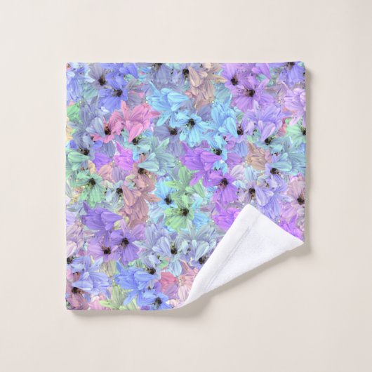 Lilien mit Bienen Badhandtuch Set (Waschlappen)